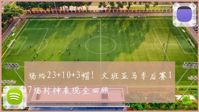 场均23+10+3帽！文班亚马季后赛17场封神表现全回顾